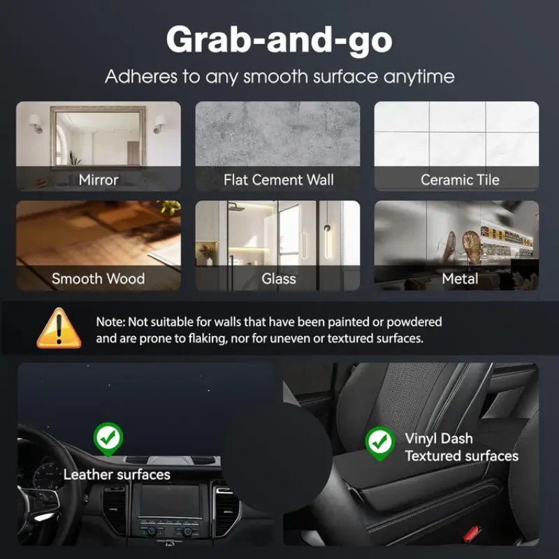 FlexiMag™ 360° Magnetic Phone Stand | Works with  All Phones & Cases