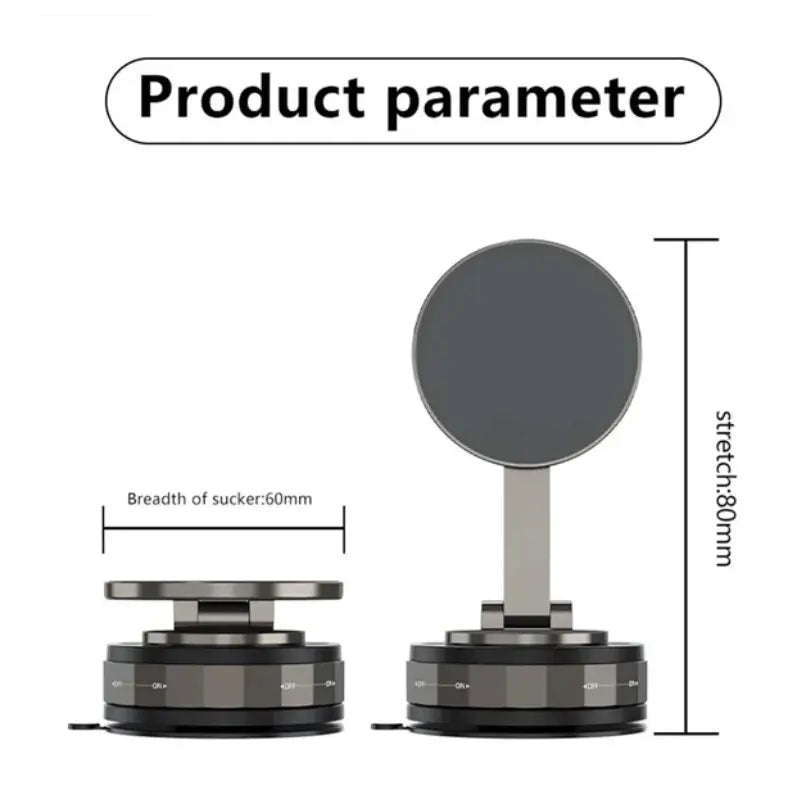 FlexiMag™ 360° Magnetic Phone Stand | Works with  All Phones & Cases