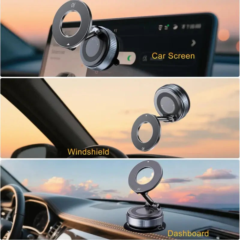 FlexiMag™ 360° Magnetic Phone Stand | Works with  All Phones & Cases