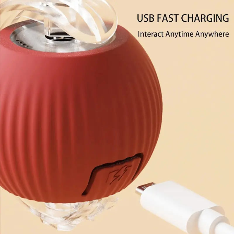 FurPlay™ Automatic Rolling Pet Toy - Rechargeable | Non-Toxic | Long Playtime