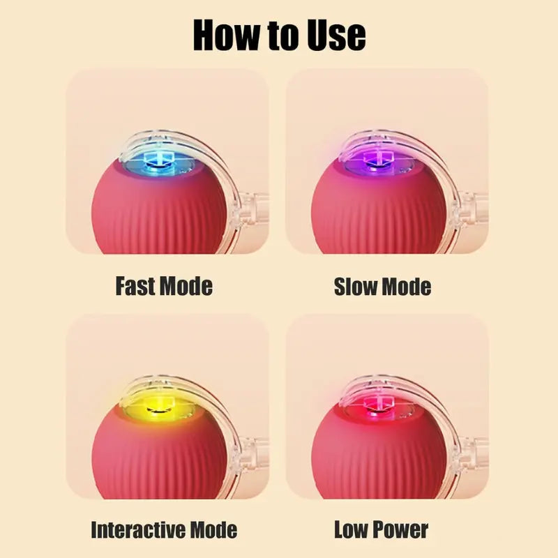 FurPlay™ Automatic Rolling Pet Toy - Rechargeable | Non-Toxic | Long Playtime