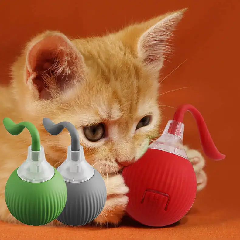 FurPlay™ Automatic Rolling Pet Toy - Rechargeable | Non-Toxic | Long Playtime